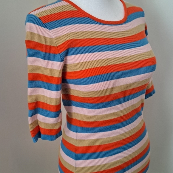 *NWT* Sanctuary Act Natural Ribbed Bodycon Dress - Picture 3 of 8